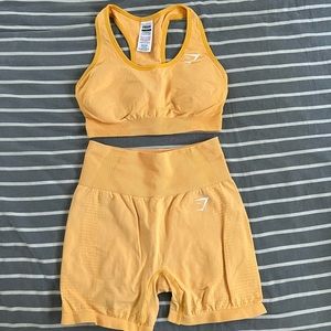Gymshark vital seamless sports bra and shorts